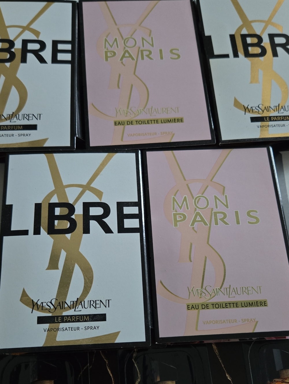 New Yves Saint Laurent YSL Libre & Mon Paris Lumiere 5x Sample Set - Picture 2 of 2